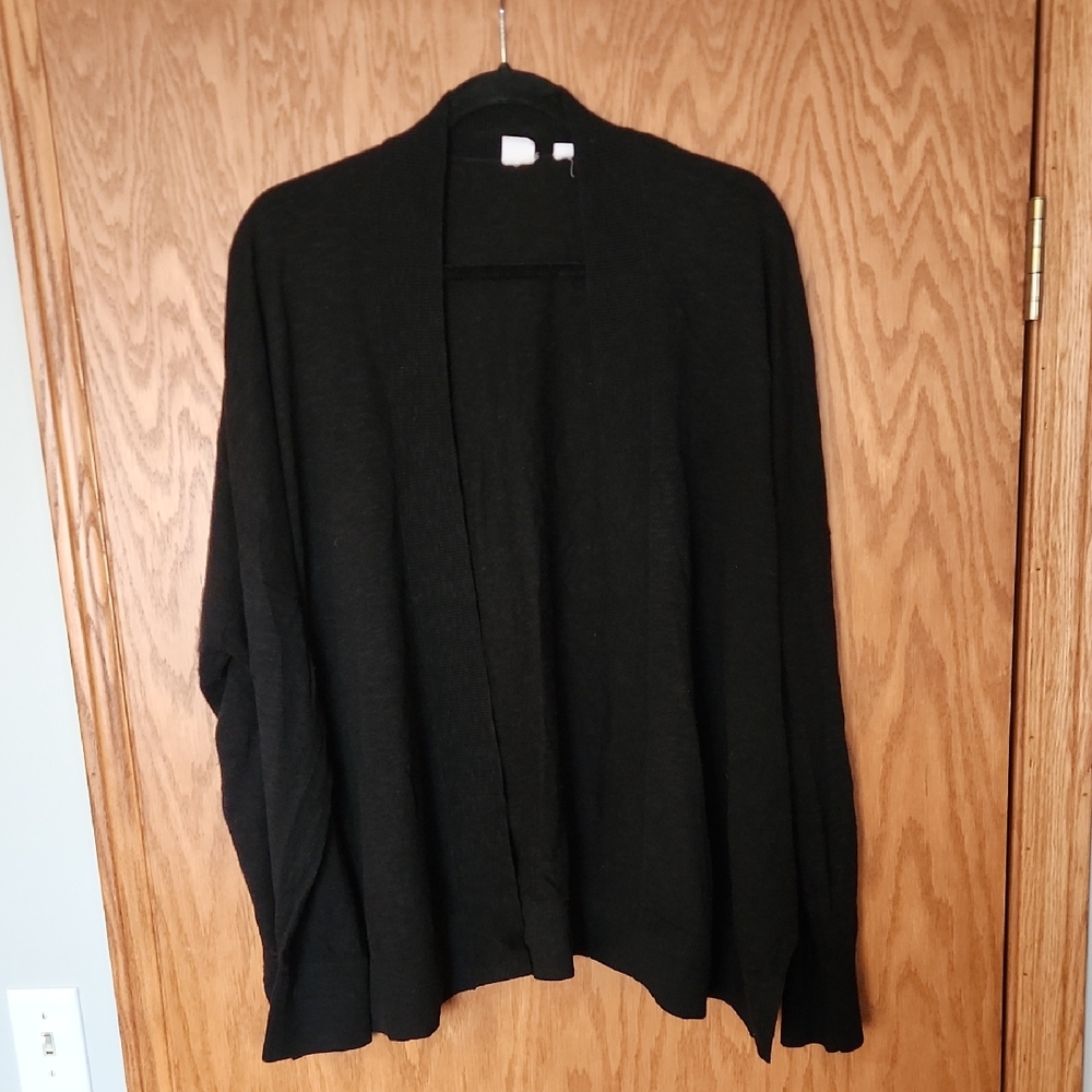 Black Gap Open-Front Women's Sweater Cardigan, Size Xxl